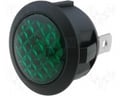 Lampa semnalizare led, verde, 24VDC, orificiu montaj 20mm, R9-92L-02-G