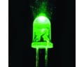 Led 10mm, verde, 70mcd, 2-2.5V, L-813GD