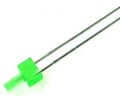 LED 2mm, verde, plan, 3-10mcd, L-13GD