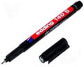 Marker 0.6mm, carioca cablaj, negru, rezistent la apa, FSE141F, EDDING