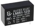 Releu 12VDC, SPDT, 10A, pas 3.5mm, LMR1-12D