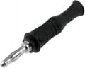 Conector banana 4mm, cu filet, 36A, negru, 1069-PRO-SW