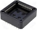 Soclu PLCC, aurit, 52 pini, PLCC-52G