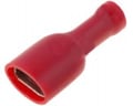 Conector plat, papuc, izolat, 4.8mm, rosu, 0.5-1mm2, ST-013/R