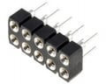 Siruri pini; mamă; PIN: 10; contacte întoarse; drept; 2,54mm, ZL304-2X5P