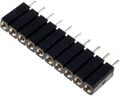 Soclu; şiruri pini; mamă; PIN: 10; drept; 2,54mm, ZL307-1X10