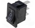 Intrerupator basculant, ON-OFF-ON, 10A, 3 pini, SP3T, orificiu montare 19.3x12.9mm, H8620VBAAC