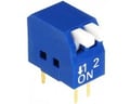 Intrerupator DIP-SWITCH, 2 sectiuni, ON-OFF, DP-02