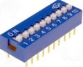 Intrerupator, 10 POZITII,  DIP-SWITCH, ON-OFF, DS-10