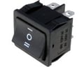 Intrerupator basculant, ON-OFF-ON, 15A, 6 pini, DP3T, orificiu montare 31x22.3mm, RS2032C0BK