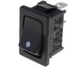 Comutator basculant; (ON)-OFF, 10A, 2 pini, SPST, orificiu montare 19.4x13mm, RS1366FBB1