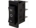 Intrerupator basculant, ON-OFF-ON, 10A, 3 pini, SP3T, orificiu montare 30.4x11.2mm, RS1391DBB7