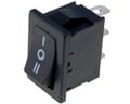 Comutator basculant, ON-OFF-ON, 3A, 3 pini, SP3T, orificiu montare 19.2x13mm, RSM103A2C0BK