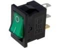Comutator basculant, ON-OFF, 6A, 3 pini, SPST, orificiu montare 19.2x13mm, RSSM101A2C3GN