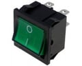 Comutator basculant; ON-OFF, 6A, 4 pini, DPST, orificiu montare 22x19.5mm, RSSM2014C3GN