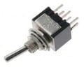 Intrerupator basculant; ON-ON, 3A, 6 pini, DPDT, orificiu montare 6mm, TSM202A2