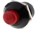 Intrerupator monostabil, 10A, starter, OFF-(ON) rosu, M22, orificiu montare Ø22.2mm, A26ASBR