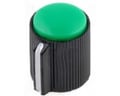 Buton plastic potentiometru Verde 6mm KK-14