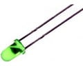 LED 12V, 3mm, verde, 8-20MCD, L-934GD-12V