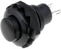 Push-buton, OFF-(ON), 1.5A, NEGRU, orificiu montare Ø12.7mm, PS502A-BB