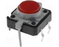 Microintrerupator 12x12mm, iluminat rosu, TACT-24N-F-IR