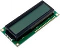 Display LCD, 16x2, STN Positive; 16x2; verde; 80x36x13,2mm, LED, RC1602B-GHY-CSXD