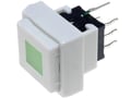 Push buton, bistabil, patrat, led verde, PB6135FAL-3