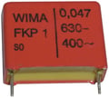 47nF/630V, condensator film, FKP1, RM22.5, WIMA