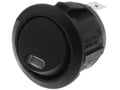 Intrerupator basculant, OFF-(ON), 6A, 20A/12V, 4 pini, SPST, led, orificiu montare Ø20.2mm, R13112LF02BBR0L3