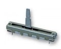 Potentiometru 20K, translatie, log, stereo, cursa 60mm, RS60112A600U, ALPS