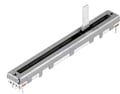 Potentiometru 10K, translatie, log, stereo, cursa 60mm, RS60112A600N, ALPS