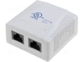 Priza UTP, RJ45, dubla, Cat 5, aparenta, DN-93804-1
