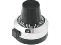 Buton demultiplicator, multitura, 10 ture, 22mm, GP1-6.35-22X24