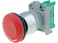 Intrerupator de siguranta, Comutator: de siguranţă; 22mm; NO; roşie; cap ciupercă, LEB22-1/O