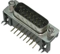 Conector 15 pini, D-SUB, tata, montare pcb, DHP8-15M