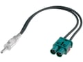 Conector auto adaptor antena, 2 FAKRA, DIN, Audi, Mercedes, Seat, VW, Skoda, ZRS-2F-DIN