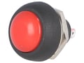 Push buton, monostabil, rosu, OFF-(ON), 1A, orificiu montare 12mm, PS33BRD