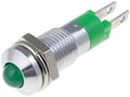 Lampa semnalizare 12-24V, led verde, orificiu montare 8.2mm, SMQD08212
