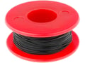 Conductor izolatie kynar, fir wrap, 0.5mm; sârmă; OFC; 30AWG; negru; 10m, argintat, KYNAR30AWG50MB