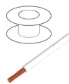 Conductor 0.22mm2, litat, alb, 49V, pentru montaj, C130-WHITE