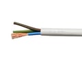 Cablu 3x1mm, flexibil, litat, cu manta de PVC, alb, MYYM-3x1W