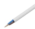 Cablu 2x2.5mm2, solid, cu manta de PVC, alb, 450/750V, diam ext 10.4mm, YDY-2x2.5W