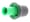 Buton plastic potentiometru axial; ax 6mm, Negru-Verde; GMN-4P-GN