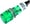 Lampa semnalizare 230VAC, neon, 10mm, verde, orificiu montare 10mm, NI-1FGN