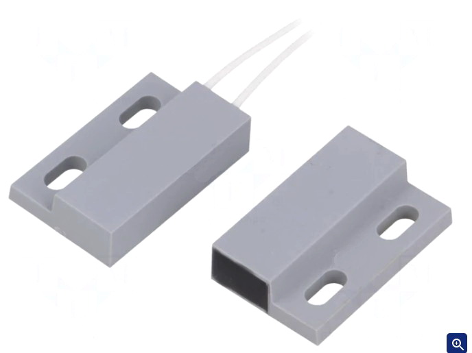 Senzor reed cu magnet, 29mm, SPTS-NO, 500mA, 10W, KMS-30