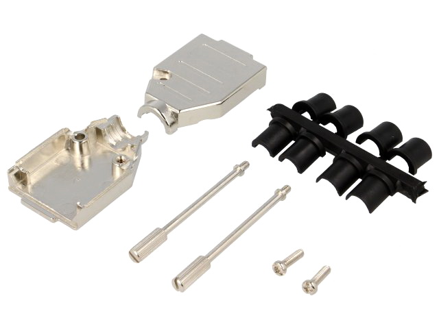 Carcasa 15 pini, D-SUB, DB15, metal, dreapta, metalica, DSC-809B