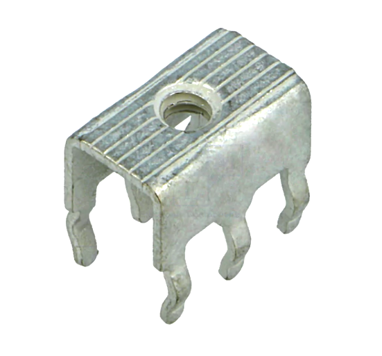 Conector pcb, terminal cu surub, metal, 7x5mm, 6 pini, KEY8197