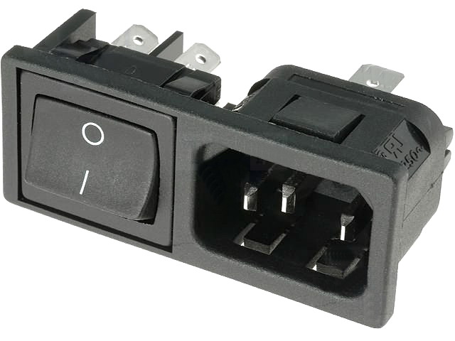 Conector: alimentare AC; soclu; tată; 10A; 250VAC; IEC 60320, BZM27/Z0000/57B, BULGIN