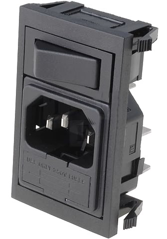 Soclu tata alimentare, IEC, 10A, BZV01/Z0000/01, BULGIN