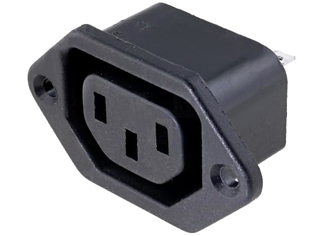 Soclu mama alimentare, IEC, 60320, C13,  panou, 10A, CS-003